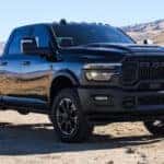 front end of black 2025 Ram Heavy Duty