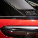 close up of Wagoneer S emblem on a 2024 model year