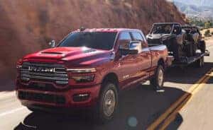 2025 Ram Heavy Duty trailering UTV