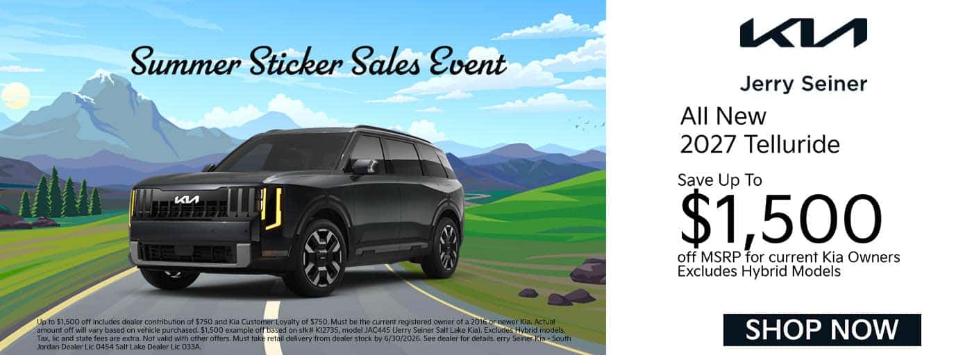 2027 kia telluride summer sticker sales event