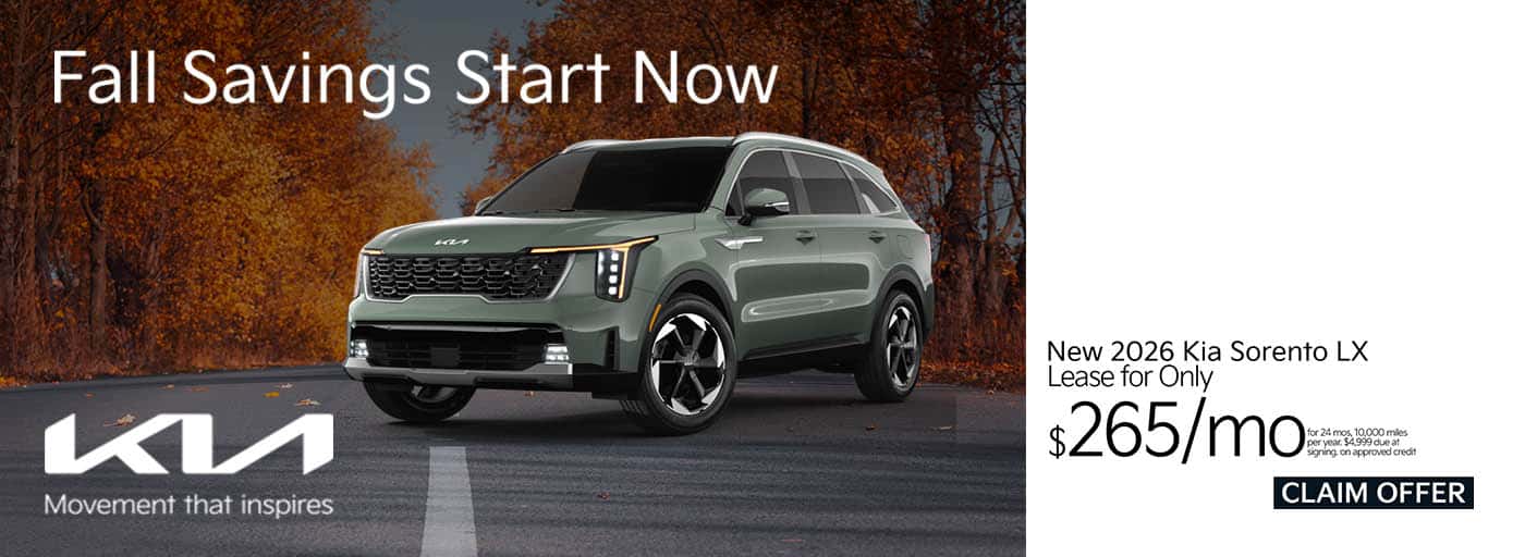 Sorento Lease Oct 26