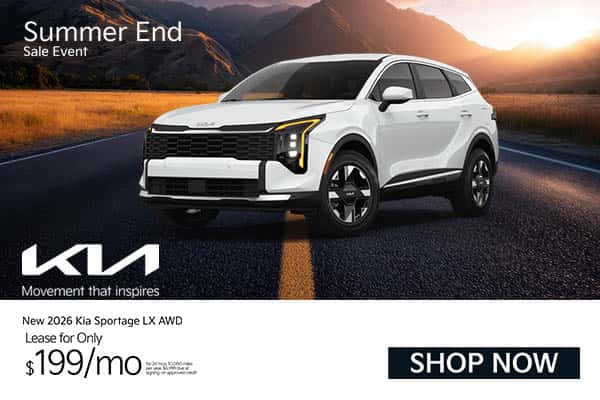New 2026 Kia Sportage Lease Offer