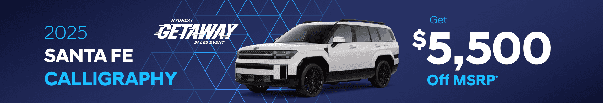 2025 SANTA FE CALLIGRAPHY : Get $5,500 off MSRP