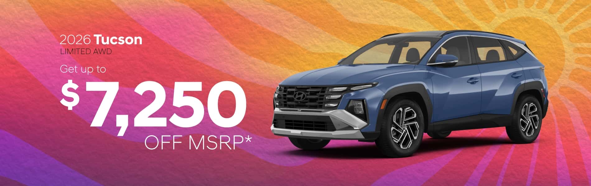 2026 Tucson Limited AWD: Get up to $7,250 off MSRP