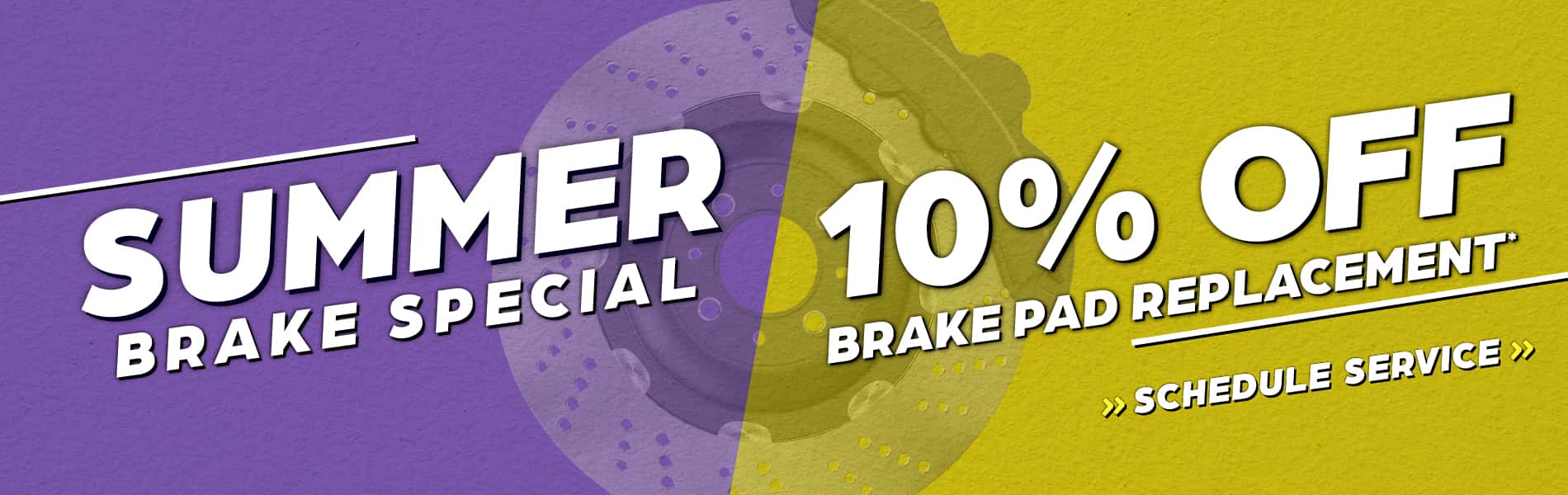 Summer Brake Special | 10% off brake pad replacement