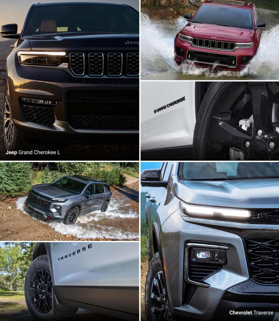 Grand Cherokee L vs. Traverse Trim Levels and Features