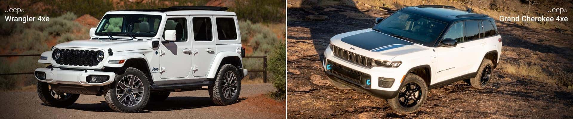Jeep Wrangler 4xe vs Jeep Grand Cherokee 4xe