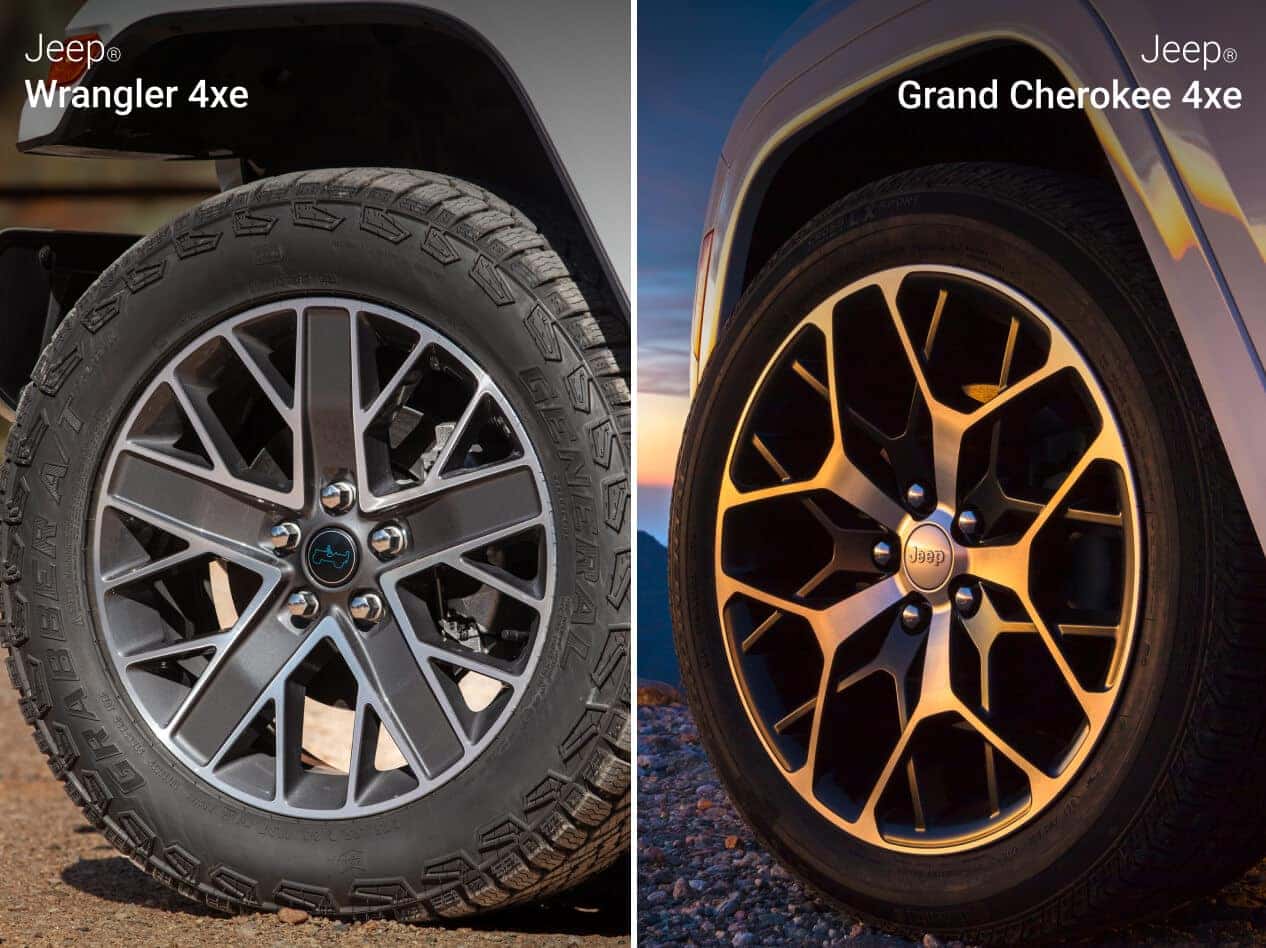Jeep Wrangler 4xe vs. Jeep Grand Cherokee 4xe MPG Ratings