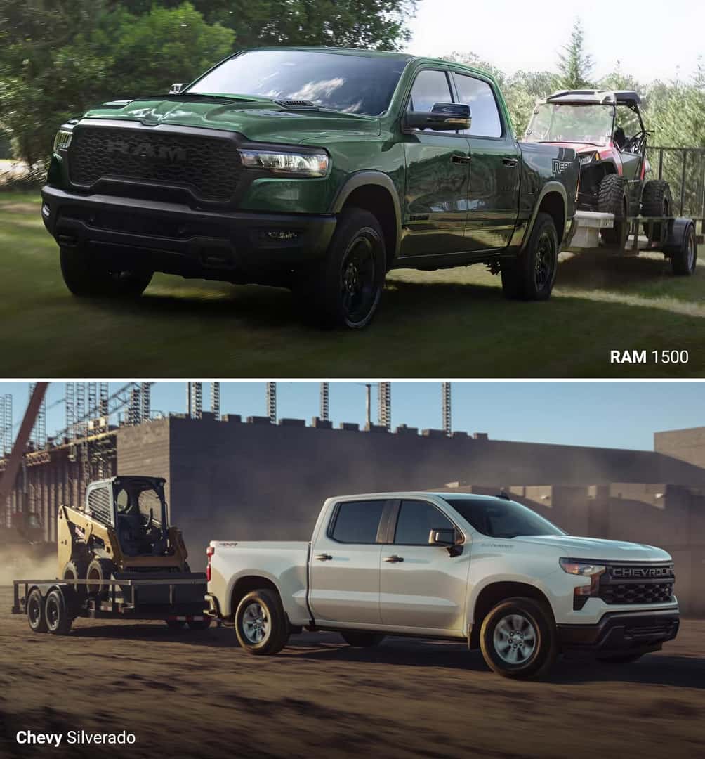 Ram 1500 vs. Chevy Silverado 1500 Trucks: Towing Capacity