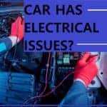 A man diagnosing issues in a car