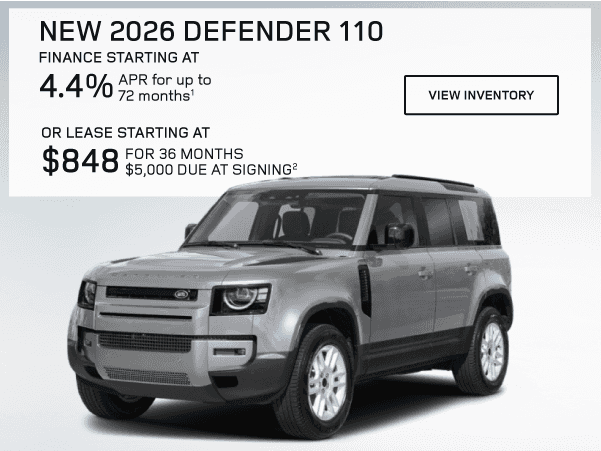 New 2026 Defender 110 S Offer