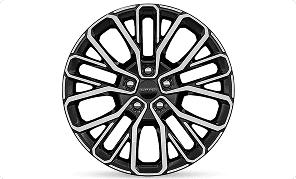 21-Inch Machined Gray with Mid-Gloss Granite Crystal Painted Pockets Wheels