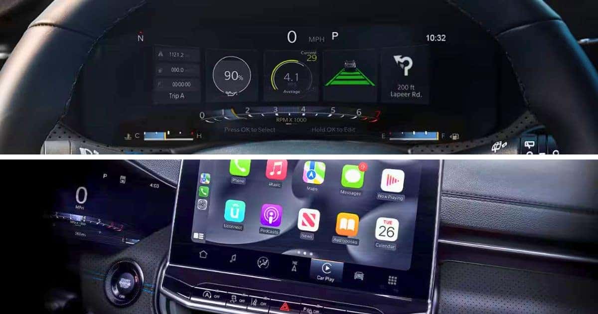 The 2026 Compass comes with two advanced high-tech screens.