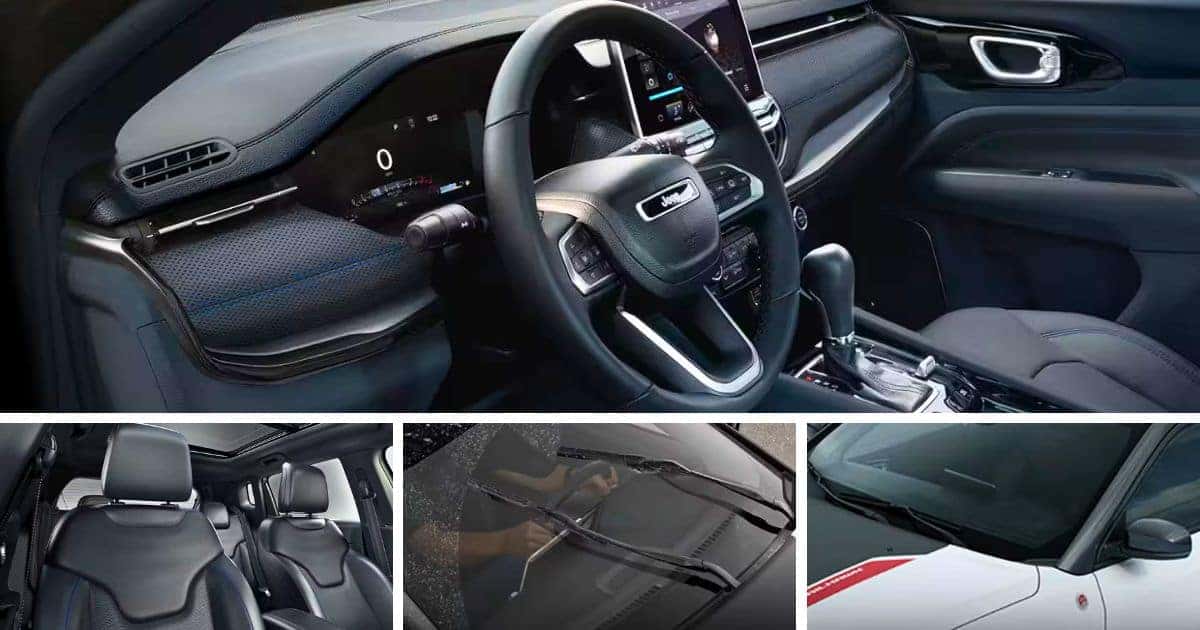 The 2026 Jeep Compass comes with several interior features fit for Missouri weather.