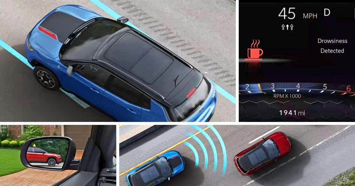 The 2026 Jeep Compass has several standard features to keep you safe.