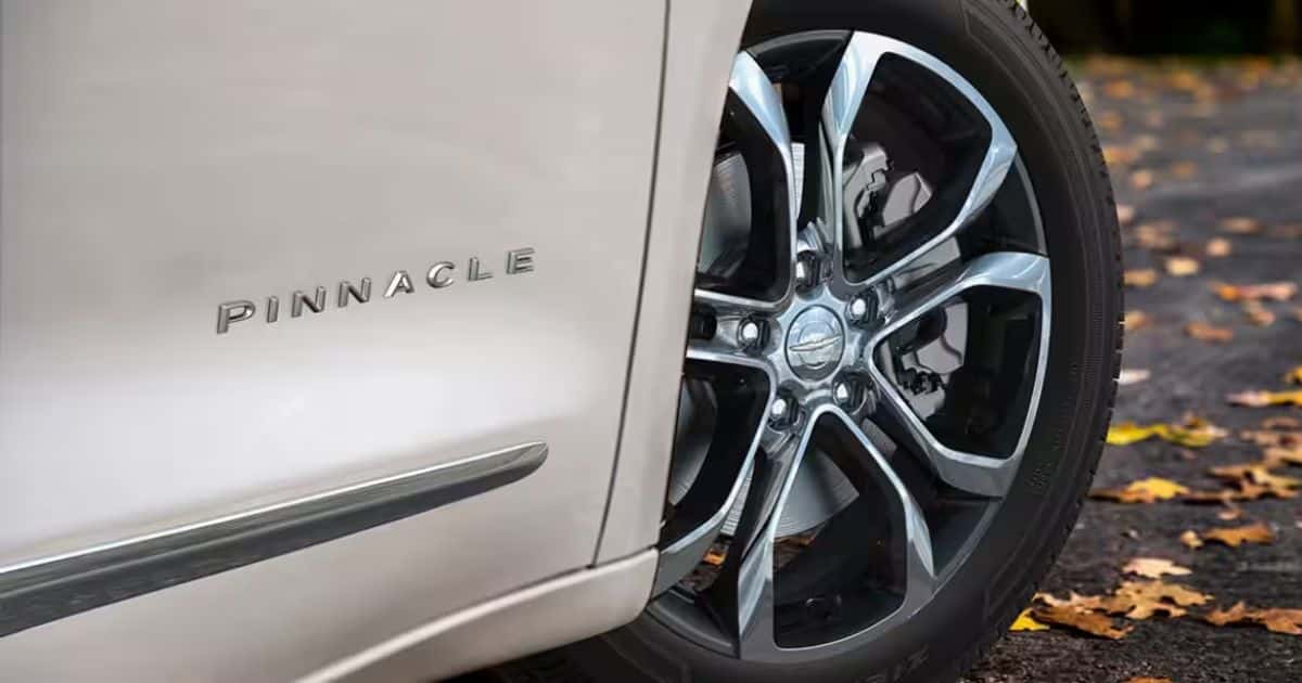 The Pinnacle is Pacifica's top model featuring the most fancy interior features.