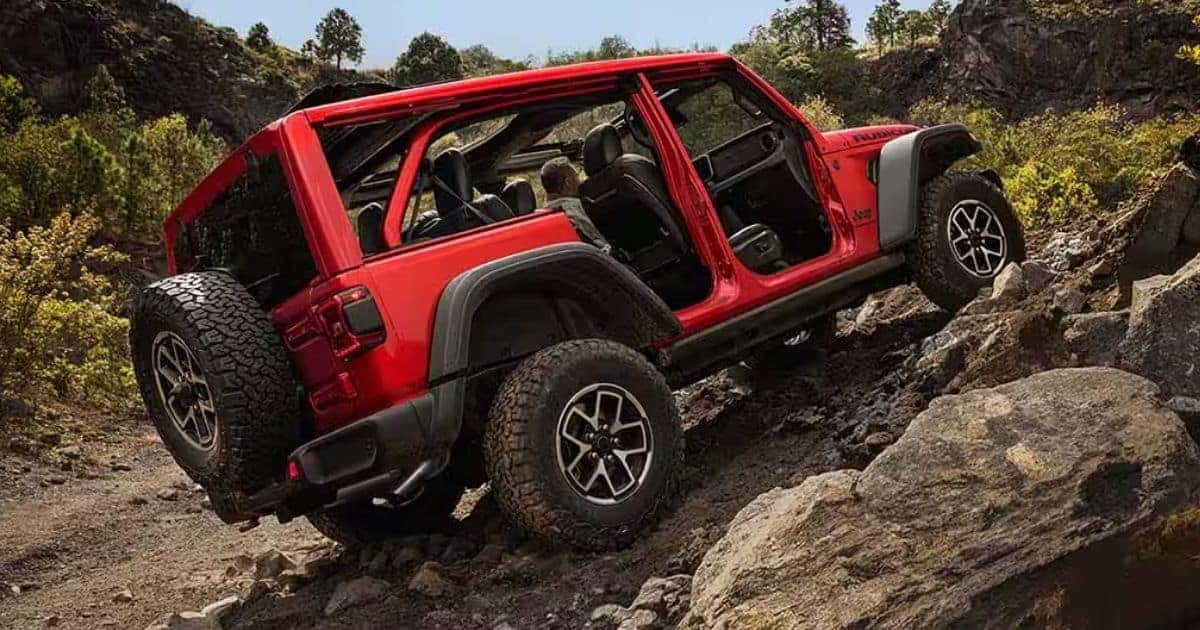 The 2026 Jeep Wrangler has a best-in-class 47.4 degrees approach angle