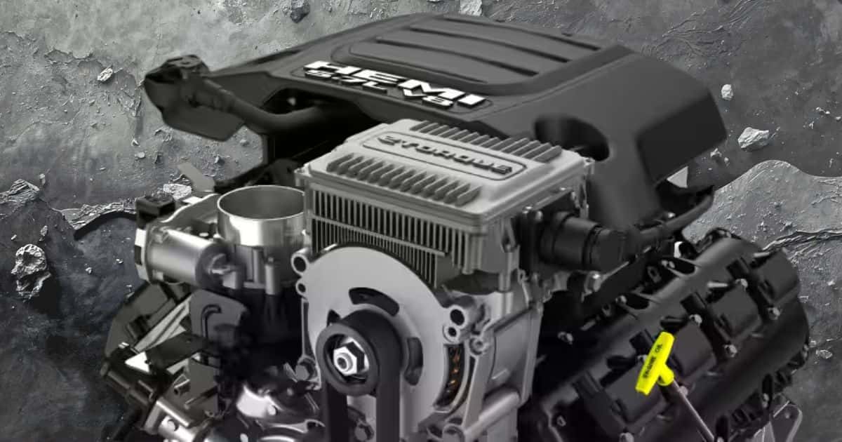 The 5.7L HEMI V8 engine in the 2026 Ram 1500