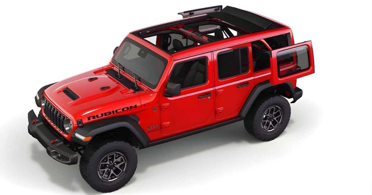 You can choose different roof styles in the 2026 Jeep Wrangler
