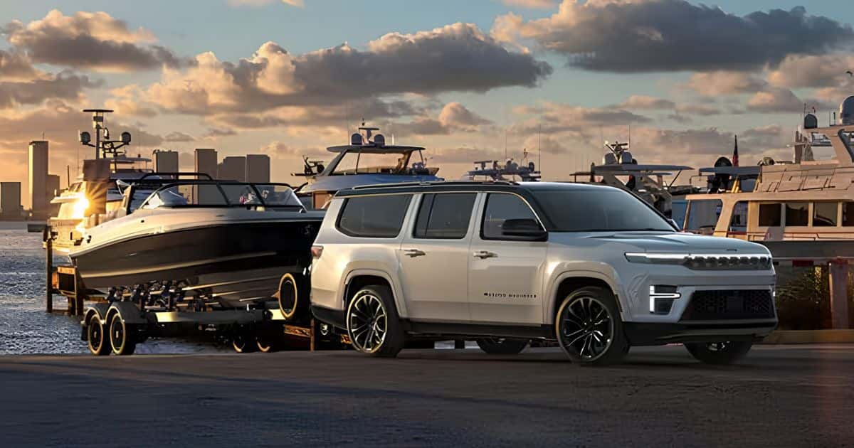 The best-in-class 10,000-lb towing capacity of the 2026 Jeep Grand Wagoneer