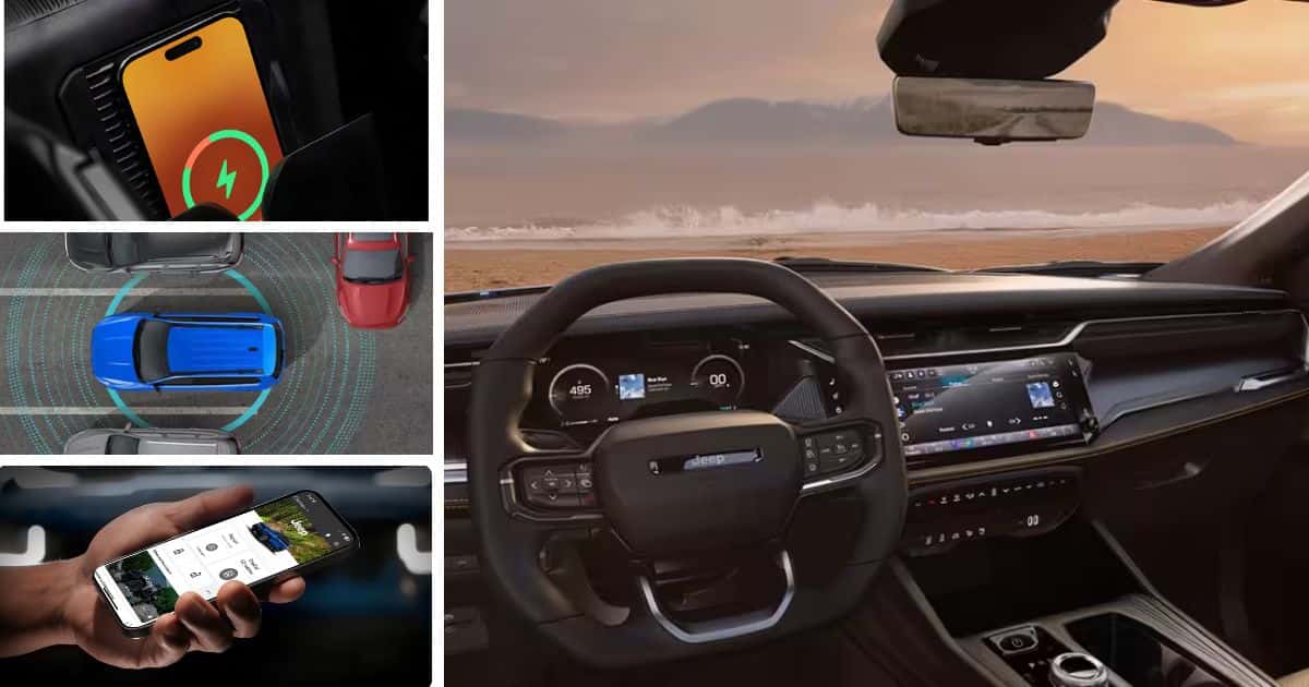 The technology features in the 2026 Jeep Cherokee for sale at Lucas Smith Chrysler Center