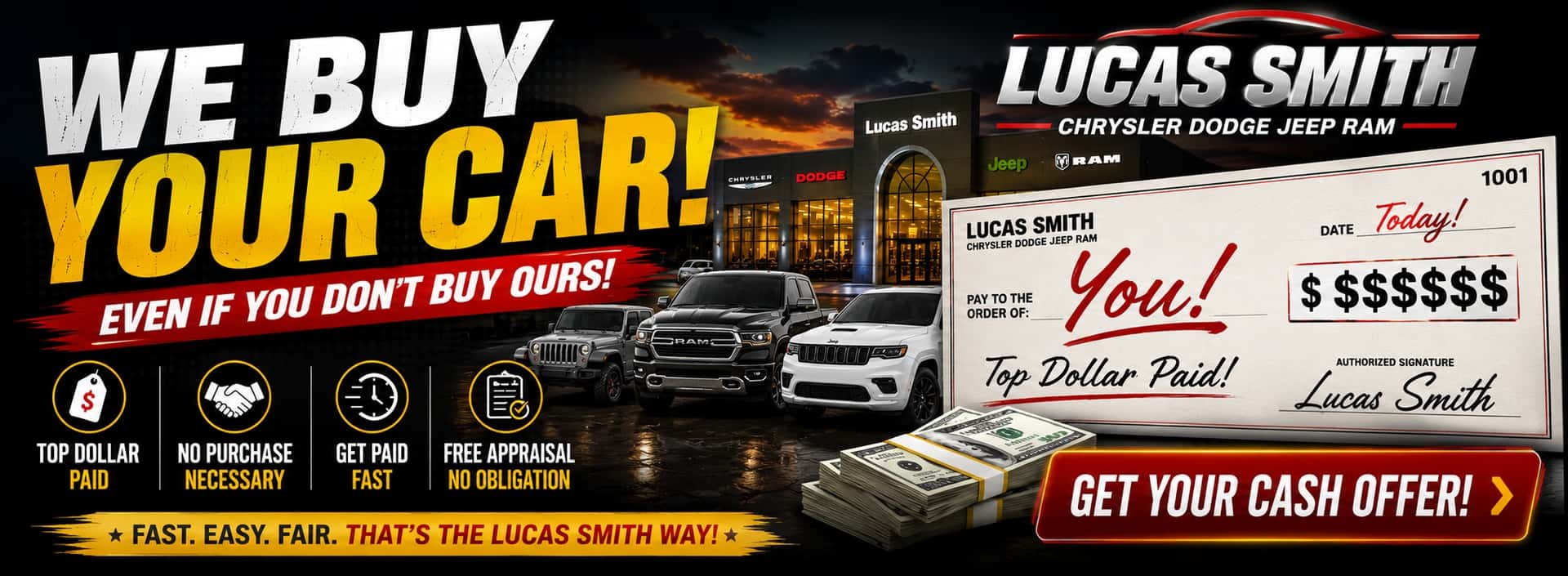 We buy your car