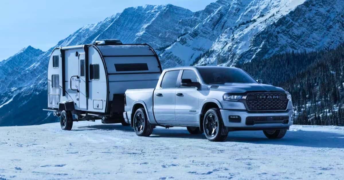 The 2026 RAM 1500 for sale at Lucas Smith Chrysler Center at Festus, MO