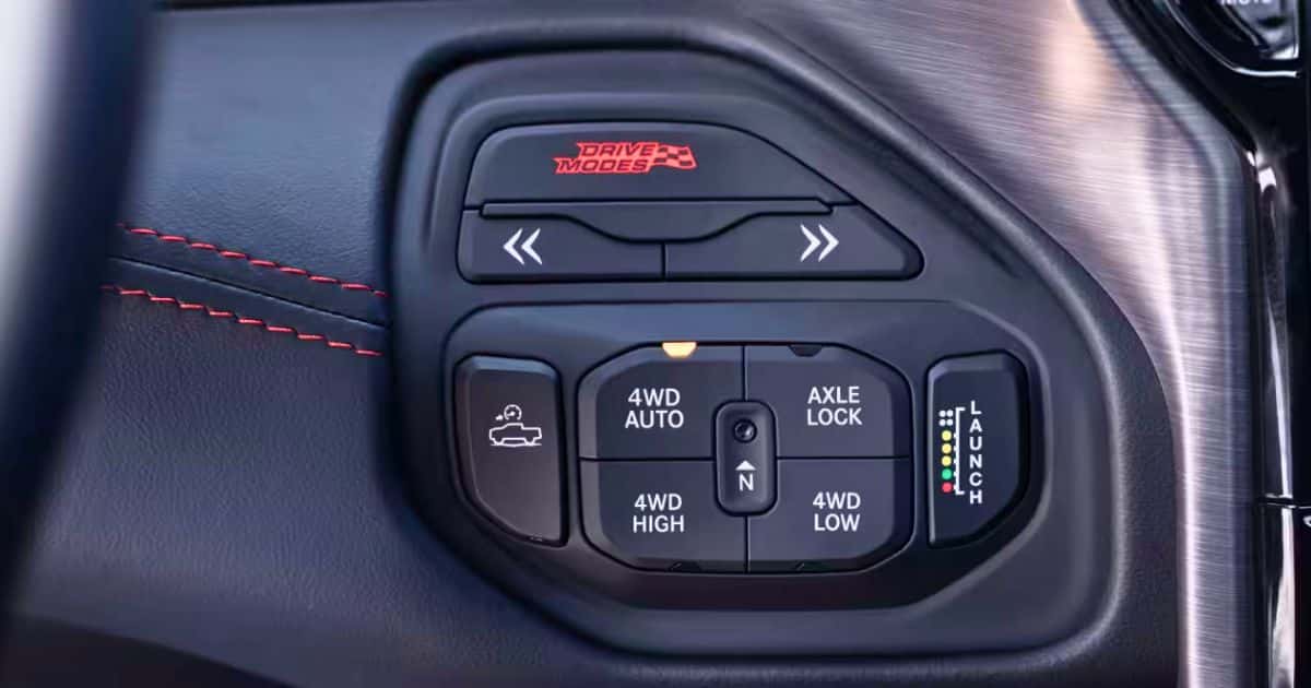 The Selec-Speed Control of the 2026 RAM 1500 TRX for steady crawl