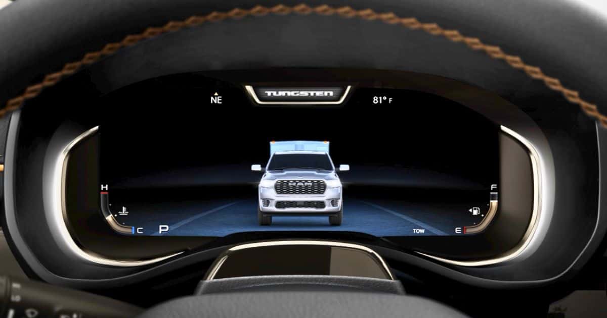 The Tow Mode as part of the 5 drive modes in the 2026 RAM 1500