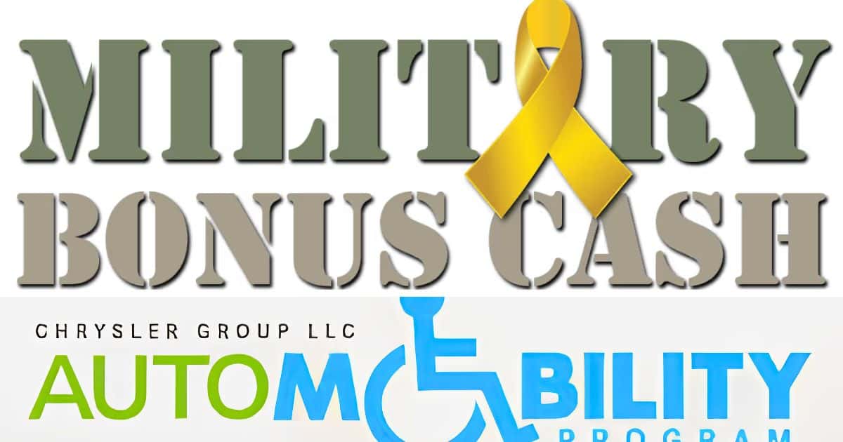 Lucas-Smith Chrysler Center offers cash allowances for military and physically challenged drivers
