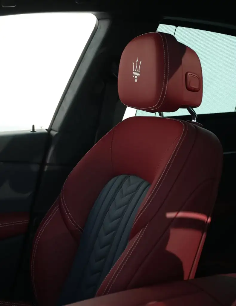 how to buy a Maserati | red seats