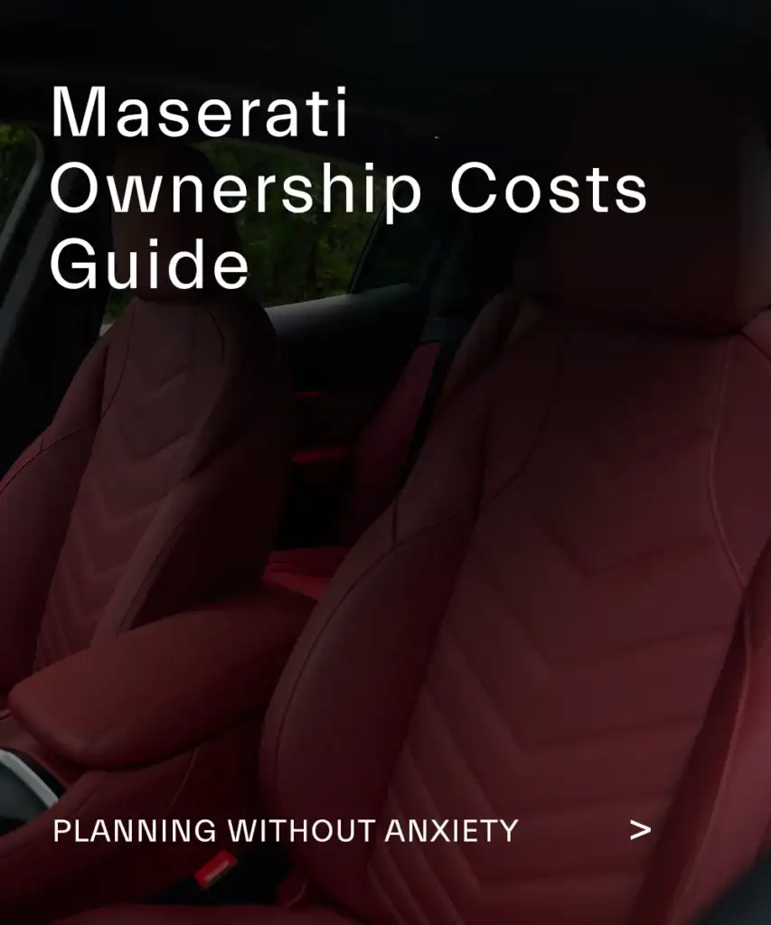 Maserati ownership | ownership costs guide