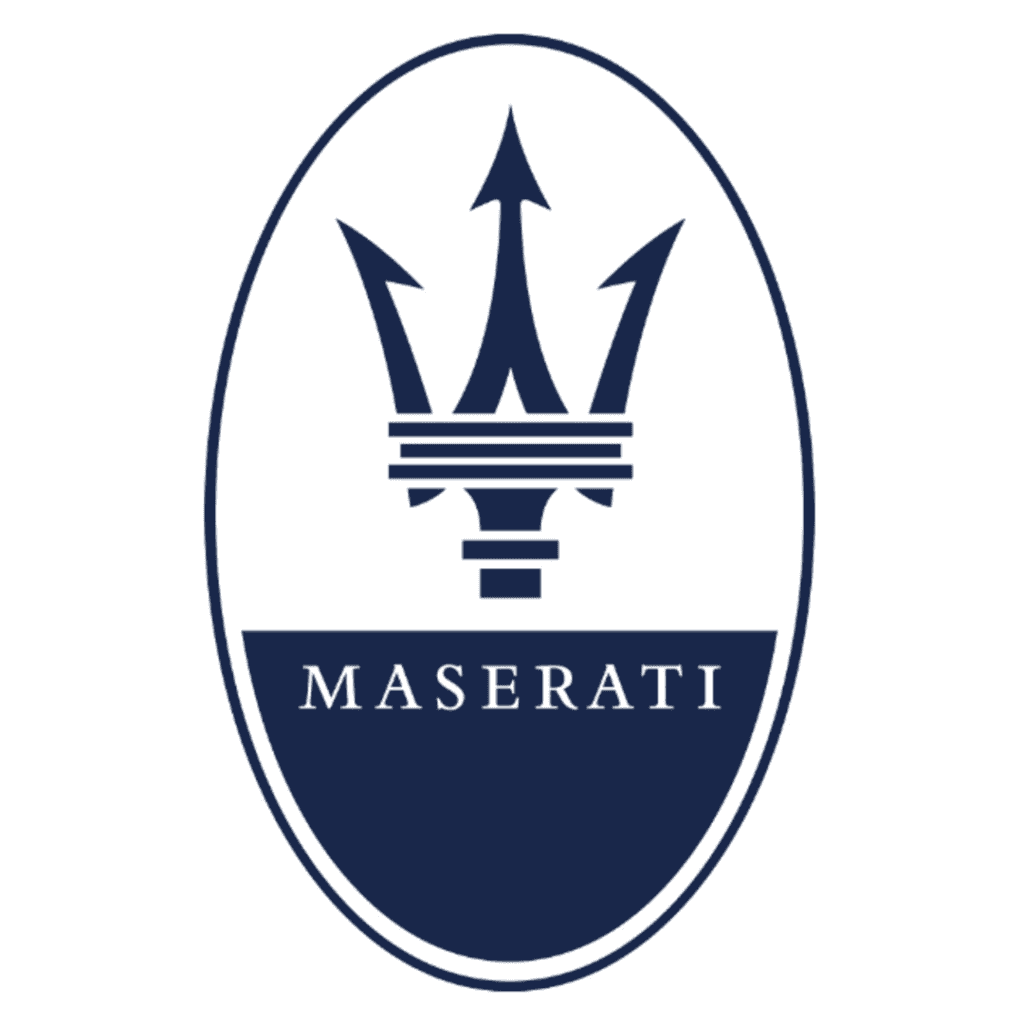 modern maserati logo