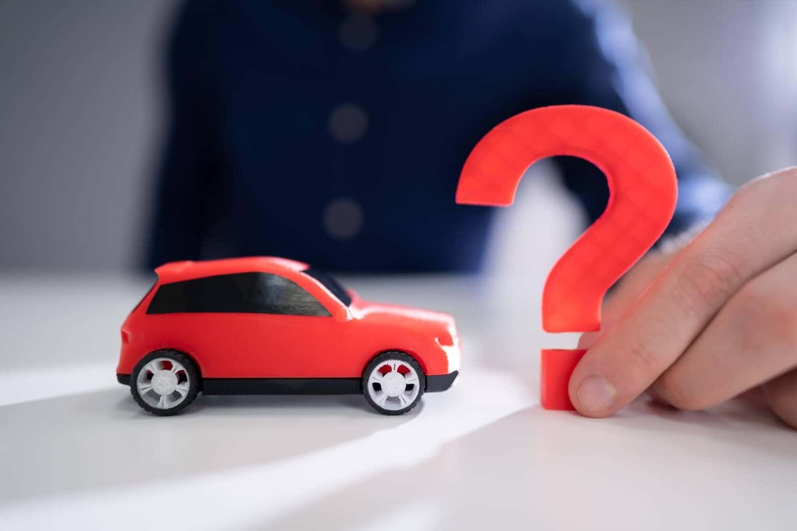 Car with a Question Mark