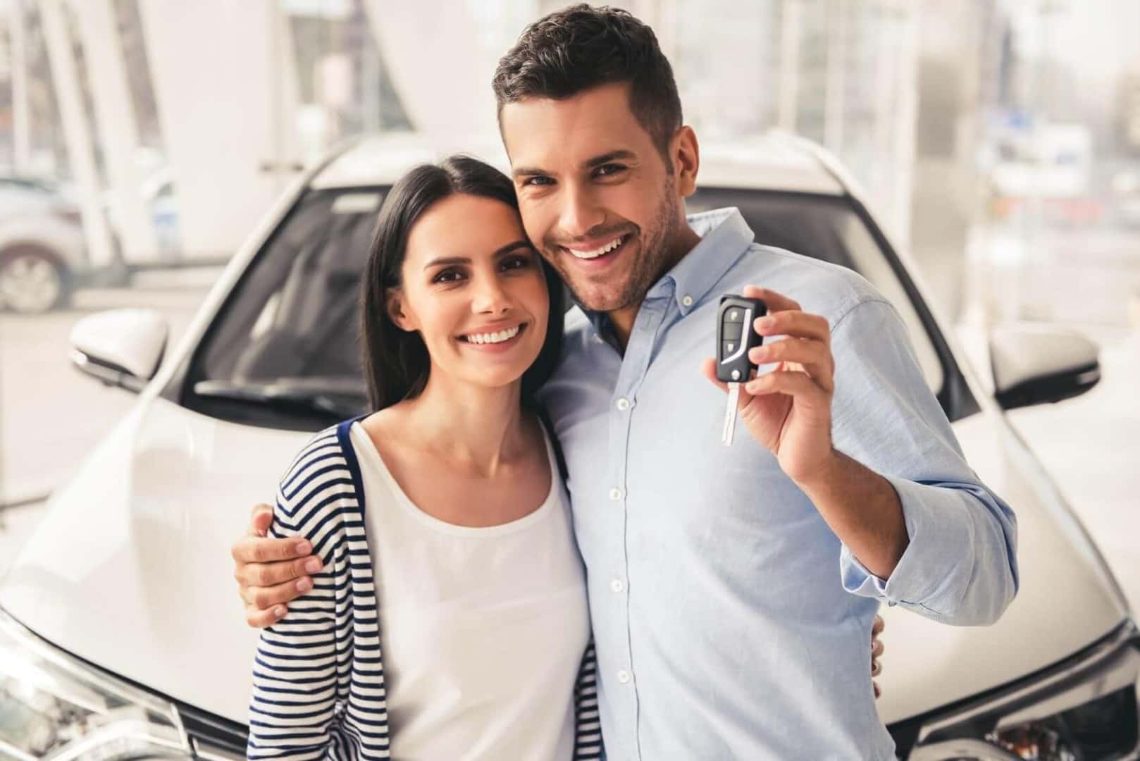 Couple Ready to Drive Off