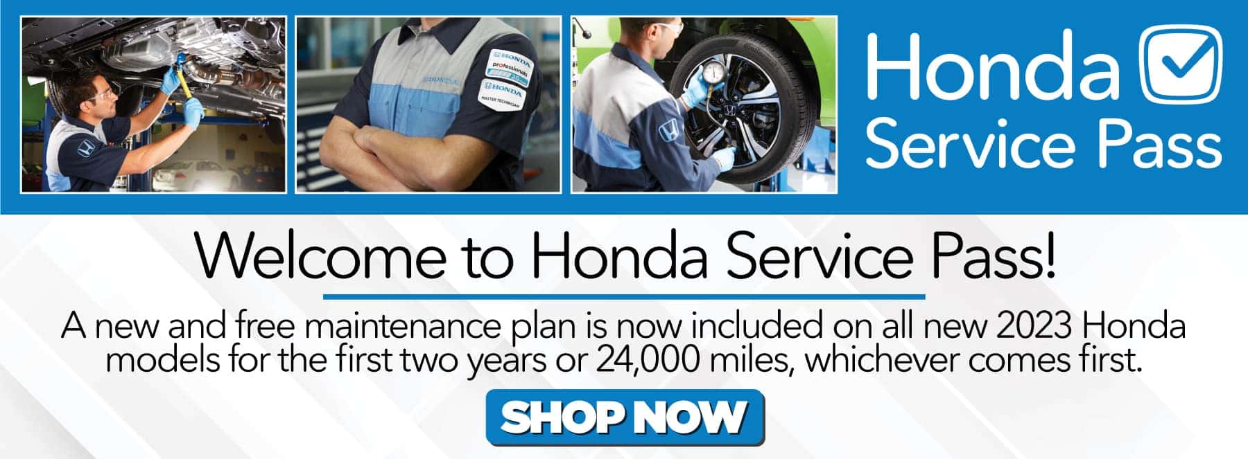 Welcome to Honda Service Pass - Shop Now