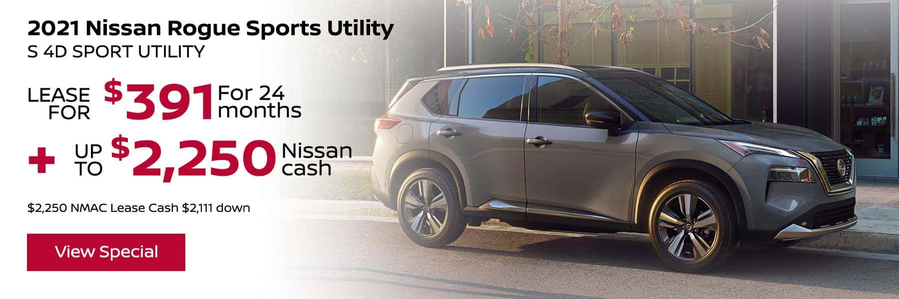 2021 Nissan Rogue Sport S 4D Sport Utility - LEASE FOR $391 For 24 months + Up to $2,250 cash $2,250 NMAC Lease Cash $2,111 down