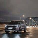 Silver-Kia-at-Night