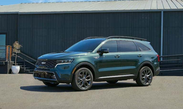 2026 Kia Sorento parked by a building