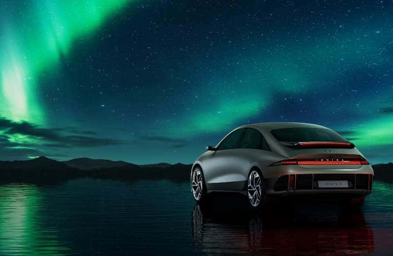 2023 Hyundai IONIQ 6 watching the northern lights