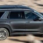 2023 Hyundai Palisade driving on dirt road