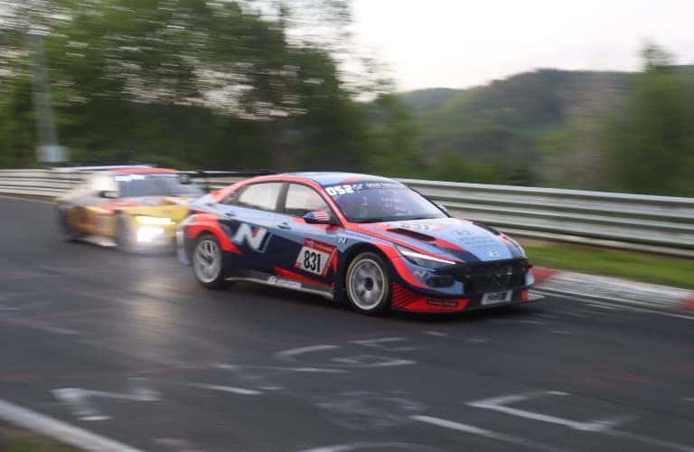 Team Hyundai Racing at Nurburgring Racetrack in Germany