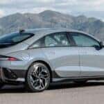 rear and side of gray ioniq 6