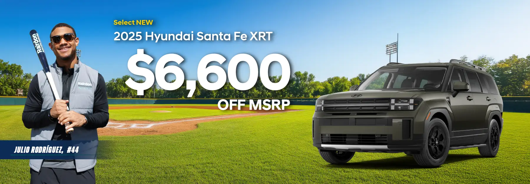 $6,600 off MSRP on Select New 2025 Hyundai Santa Fe XRT