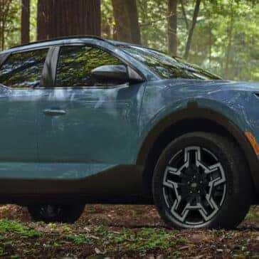 Blue Hyundai Santa Cruz