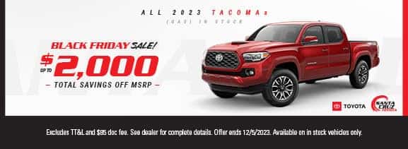 2023 Tacoma Black Friday Sale