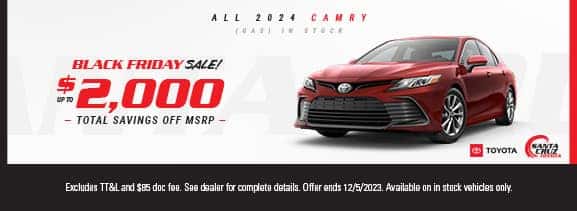 2024 Camry Black Friday Sale