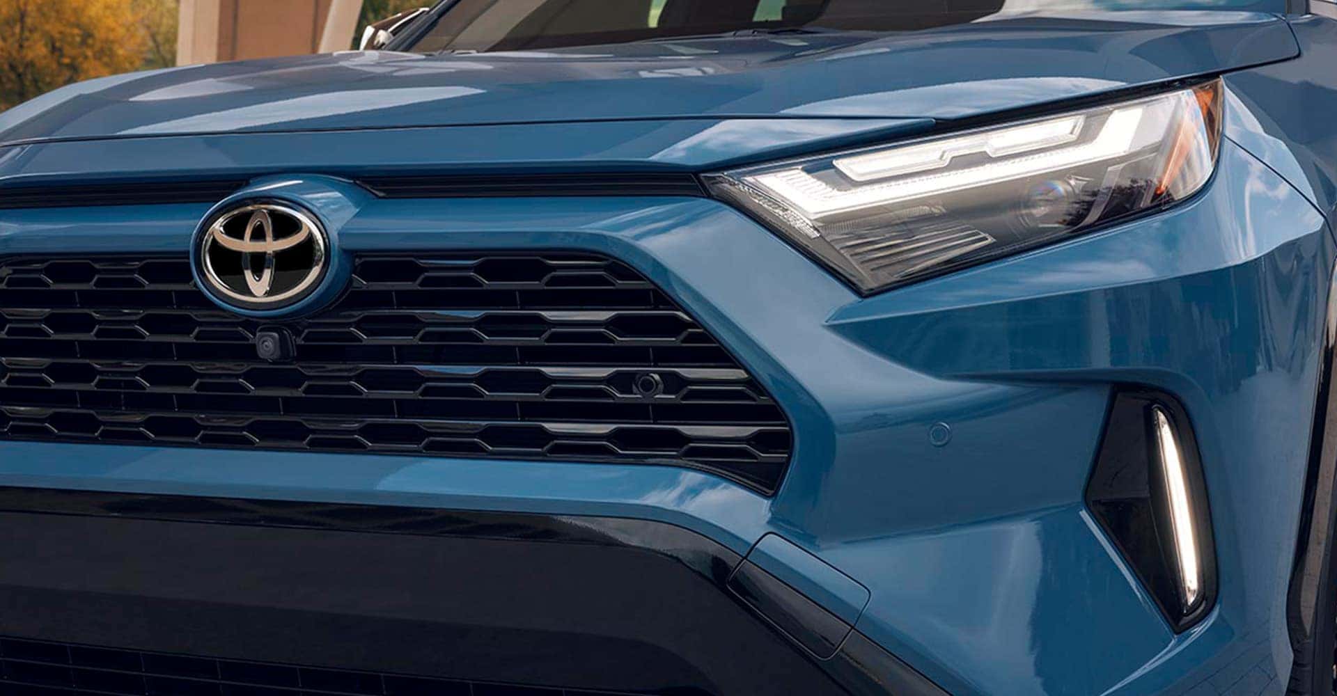 closeup of front of rav4