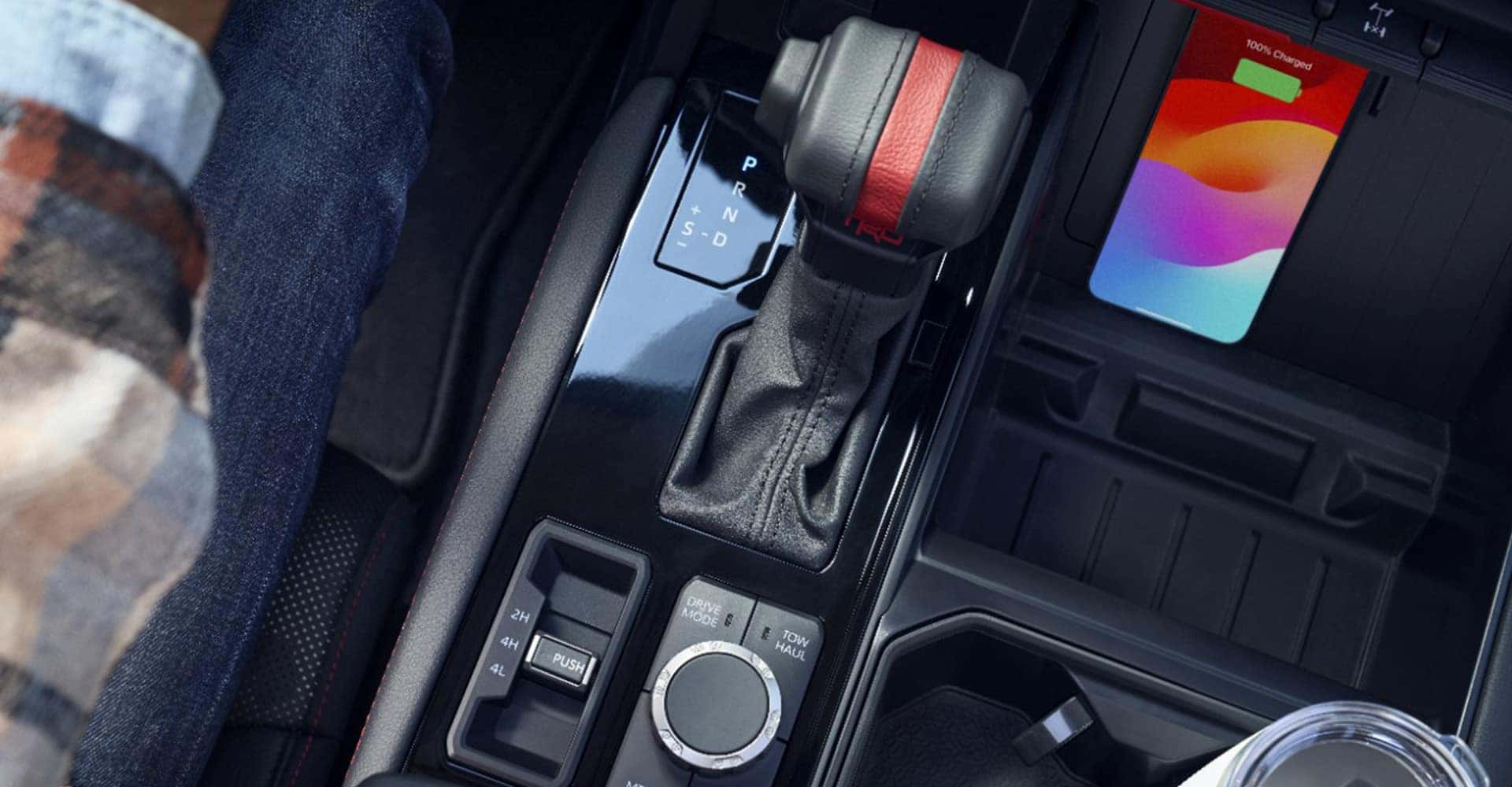 top down view gearshift tundra
