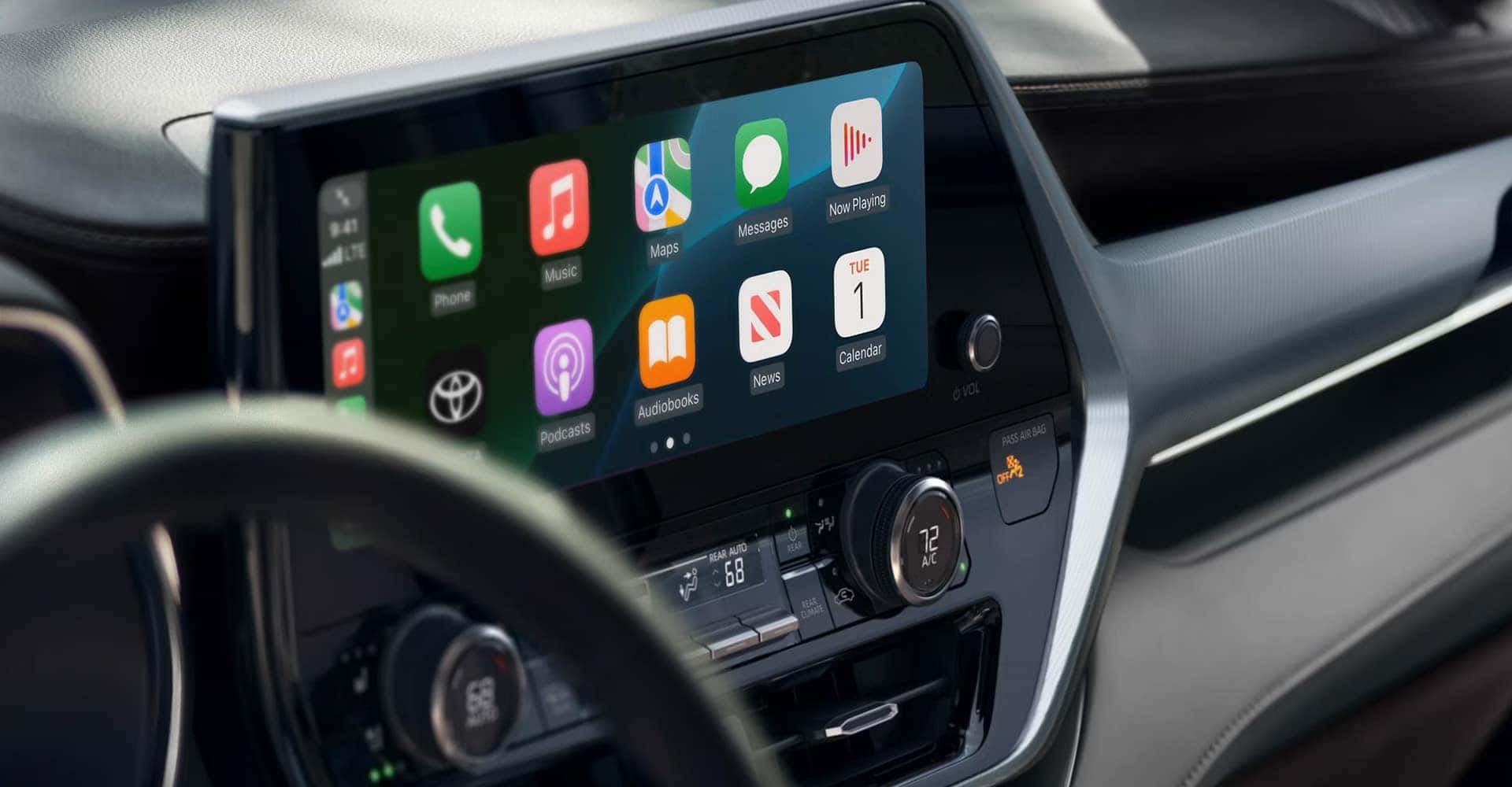 Carplay screen 2025 Toyota Highlander Hybrid